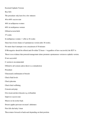 External Cephalic Version