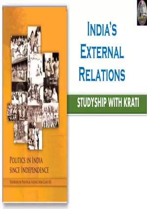 Chapter - 3: Indias External Relations