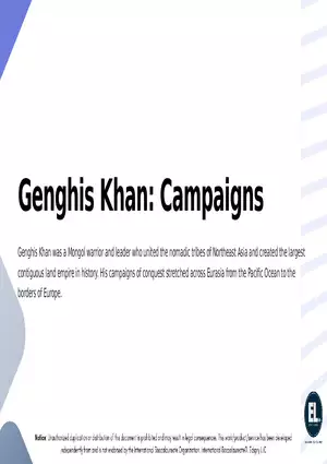 Genghis Khan Campaigns