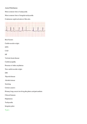 Atrial Fibrillation