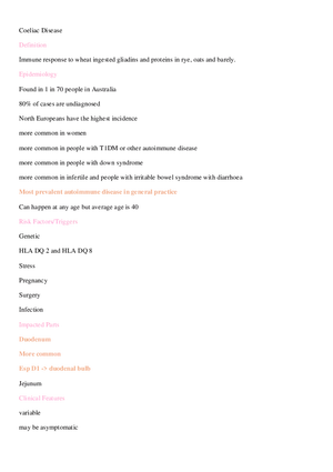 Coeliac Disease