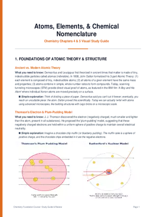 Chemistry Chapters 4 & 5 Visual Study Guide