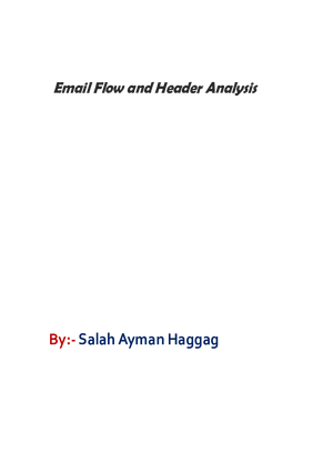 Email Flow and Header Analysis