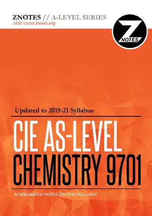 A-Level Chemistry Z Notes