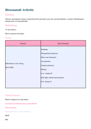 Rheumatoid Arthritis