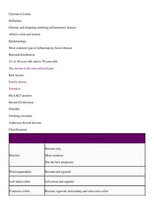 Ulcerative Colitis
