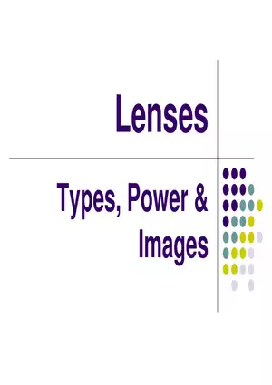 Light - 07 - Lenses - Power & Drawing Images