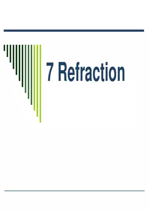 Light - 05 - Refraction - Intro