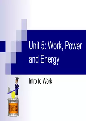 1 - WorkPowerEnergy - Work