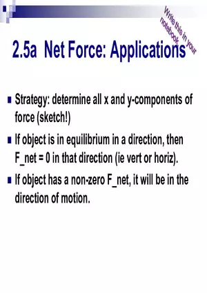 Forces - 3a - Net Force applications