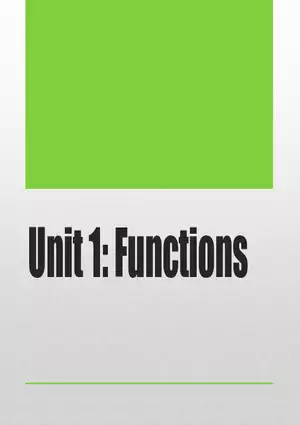 1.01 - Functions Review, Inverse, and Parameters