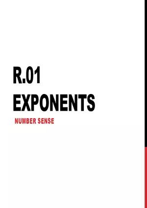 R.01 - Exponents