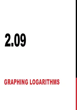 2.09 ExpLog- Logarithms Graphing