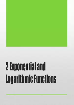 2.06 ExpLog - Natural Logarithm