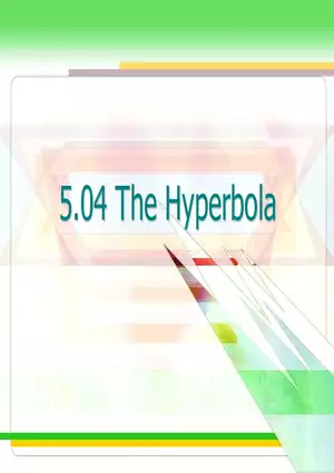 5.04a - Hyperbola at Origin