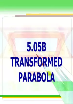 5.05b - Parabola Transformed