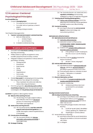 Child And Adolescent Development